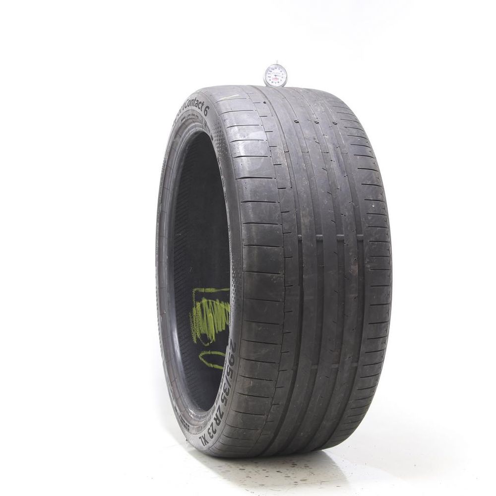 Used 295/35ZR23 Continental SportContact 6 AO 108Y - 3.5/32 - Image 1