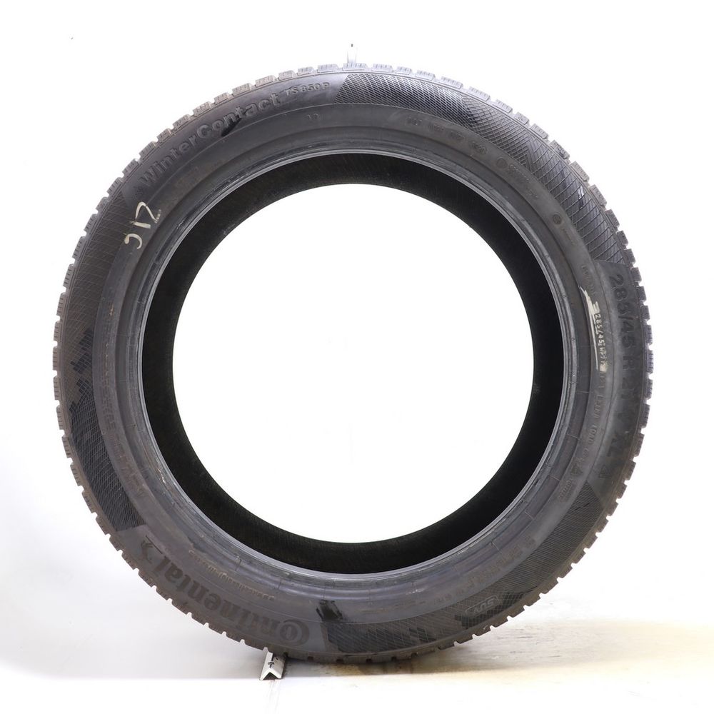 Set of (2) Used 285/45R21 Continental WinterContact TS850P SUV AO 113V - 6.5-7.5/32 - Image 3