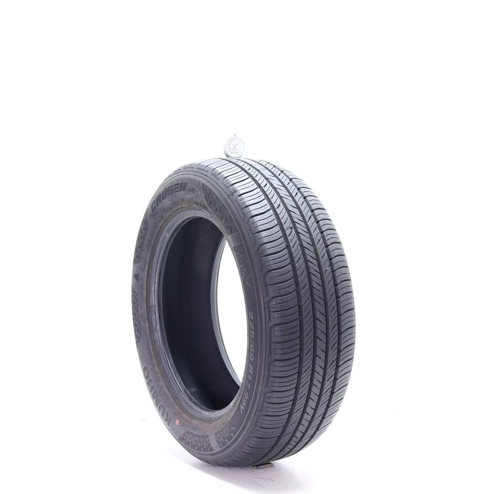 Set of (2) Used 225/60R17 Kumho Crugen HP71 99V - 9/32 - Image 1