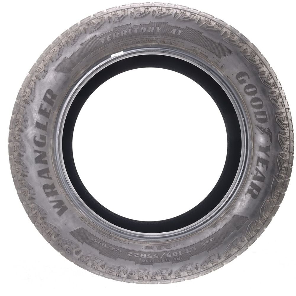 Set of (2) Used LT 305/55R22 Goodyear Wrangler Territory AT 122/119S E - 8/32 - Image 3