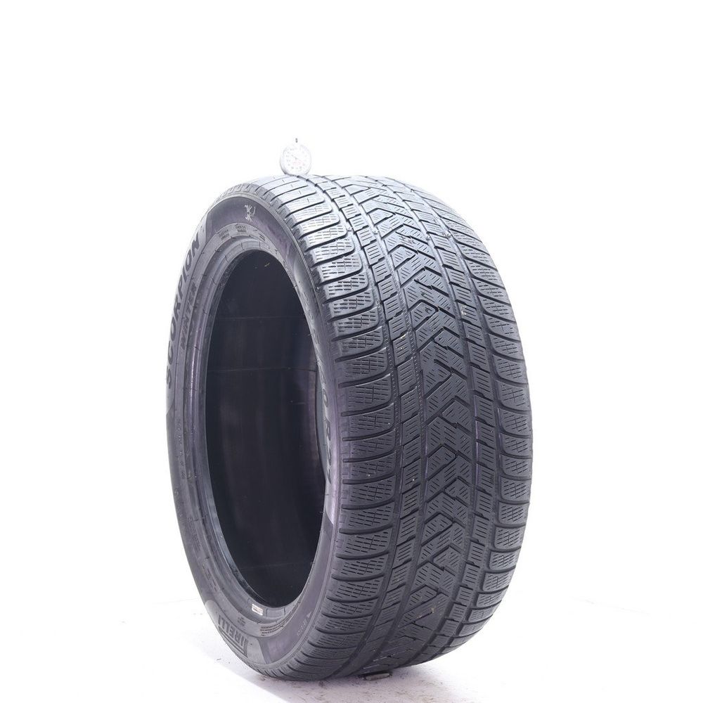 Set of (2) Used 295/40R21 Pirelli Scorpion Winter 111V - 4.5-5/32 - Image 1