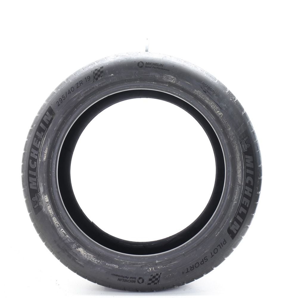Set of (2) Used 295/40ZR19 Michelin Pilot Sport 4 NO 108Y - 7.5-8/32 - Image 3