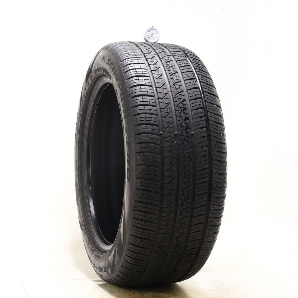 Set of (2) Used 295/45ZR20 Pirelli Scorpion Zero Run Flat 110Y - 9-9.5/32 - Image 1