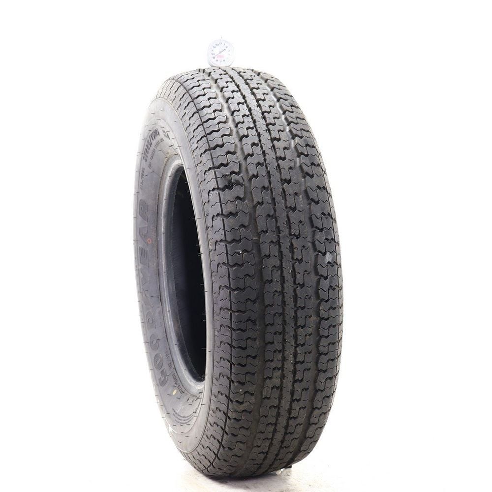 Set of (2) Used ST 225/75R15 Goodyear Marathon Scuff Guard 113/108L D - 9-9.5/32 - Image 1