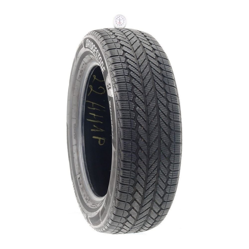 Set of (4) Used 225/60R18 Bridgestone WeatherPeak 100H - 7-8/32 - Image 1
