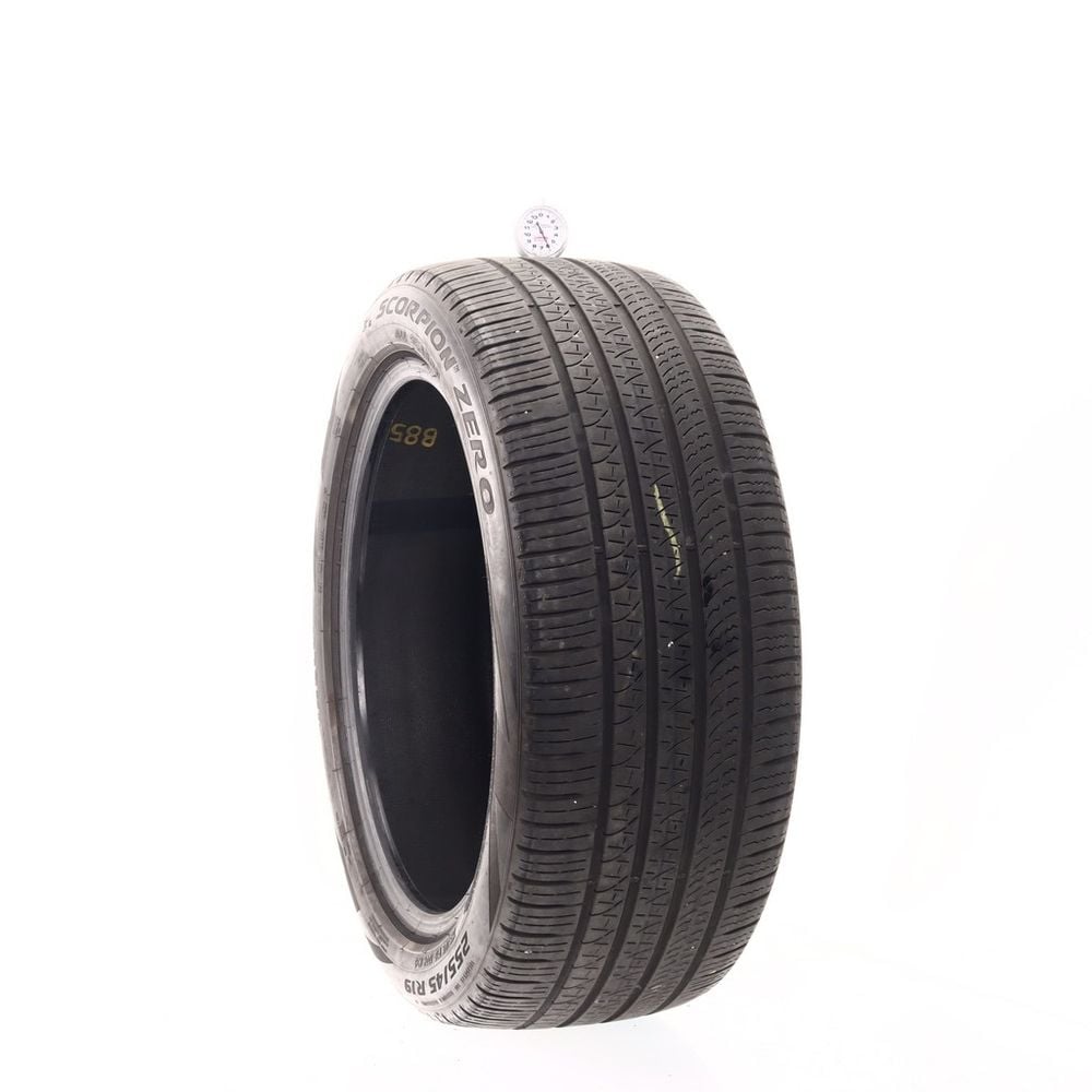 Set of (2) Used 255/45R19 Pirelli Scorpion Zero 100H - 6-7/32 - Image 1
