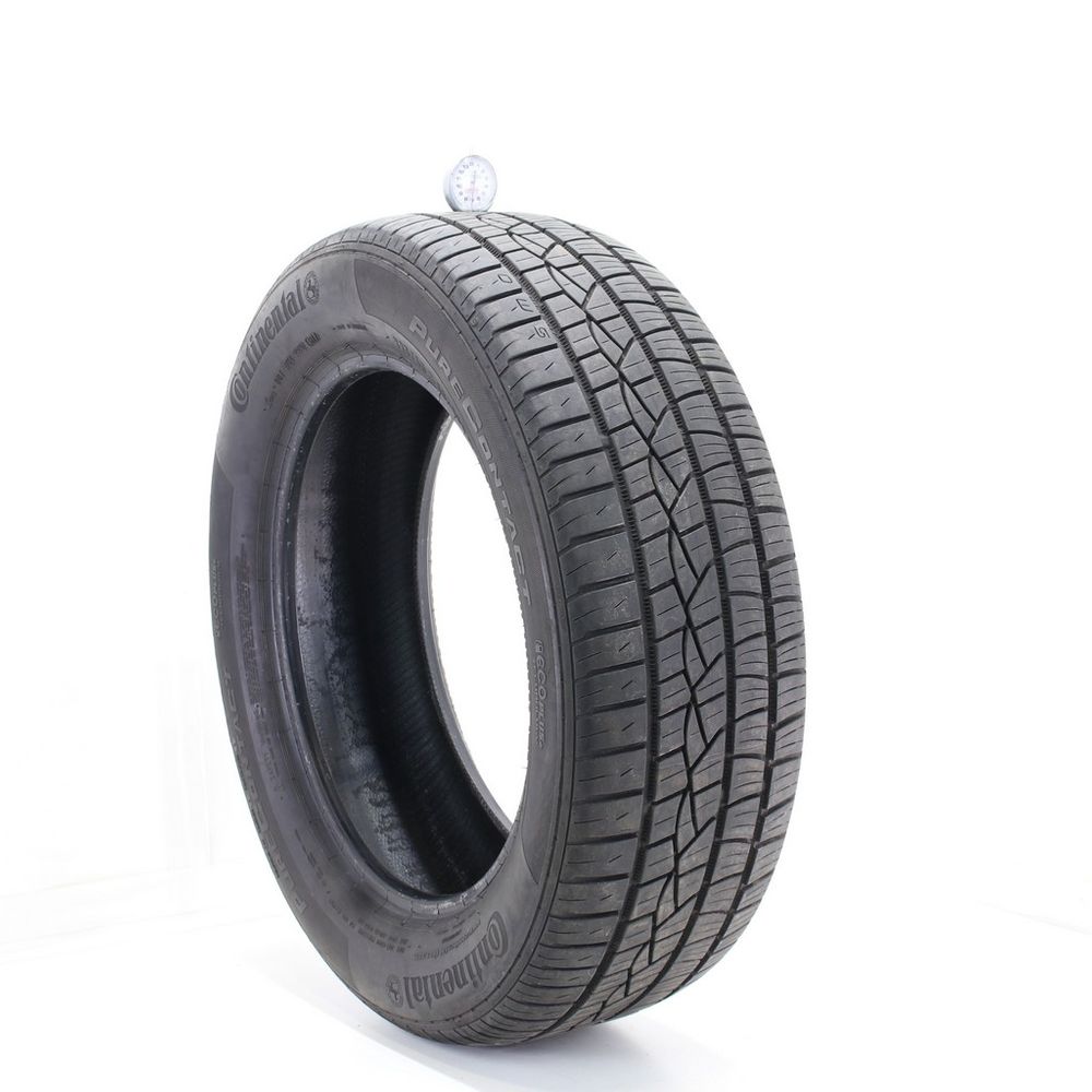 Set of (2) Used 225/60R18 Continental PureContact 100H - 7-7.5/32 - Image 1