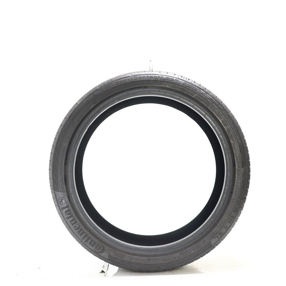 Set of (2) Used 225/40R19 Continental ContiSportContact 5 SSR MOE 93Y - 5-5.5/32 - Image 3