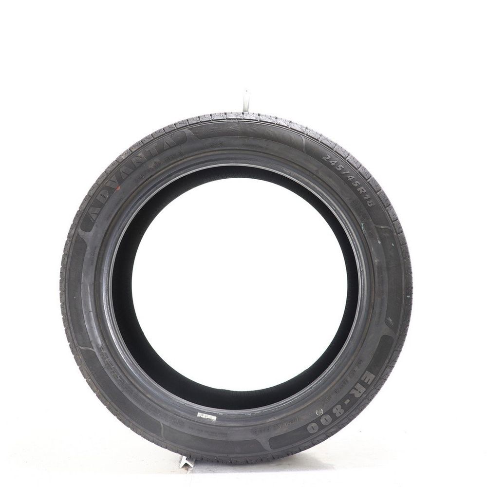 Set of (2) Used 245/45R18 Advanta ER-800 100H - 9/32 - Image 3