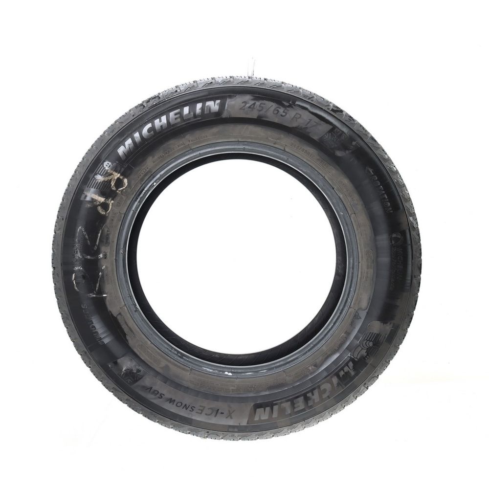Set of (2) Used 245/65R17 Michelin X-Ice Snow SUV 111T - 7-7.5/32 - Image 3