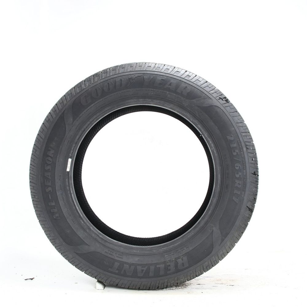 Set of (2) Driven Once 215/65R17 Goodyear Reliant All-season 99V - 9.5/32 - Image 3
