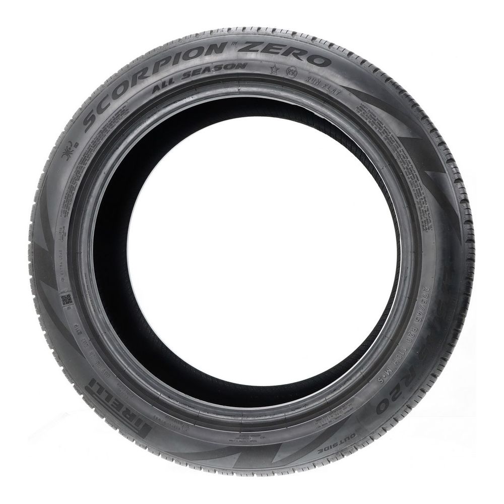 Set of (4) Used 275/45R20 Pirelli Scorpion Zero Run Flat 110H - 5-5.5/32 - Image 3