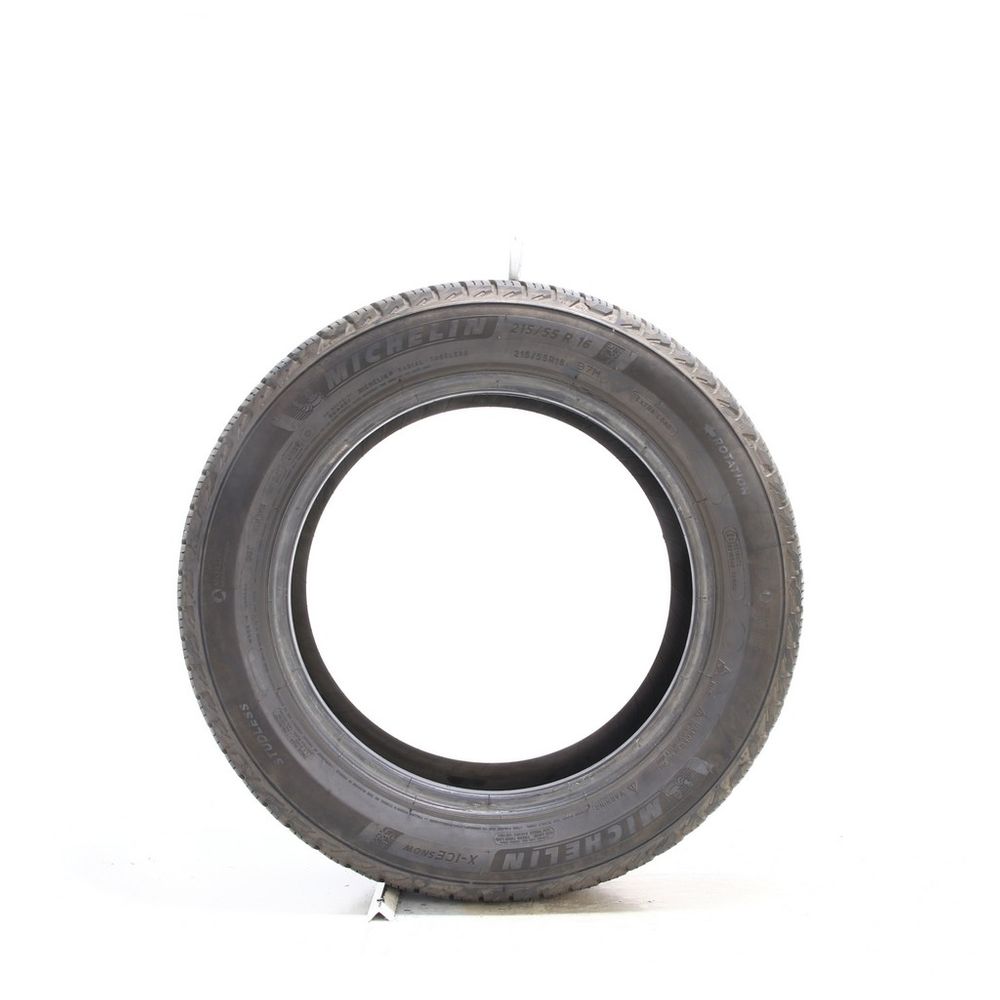 Set of (2) Used 215/55R16 Michelin X-Ice Snow 97H - 8.5-9.5/32 - Image 3