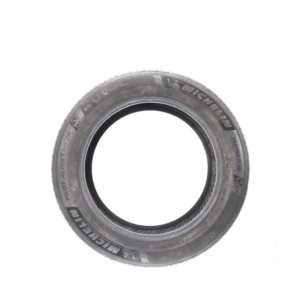 Set of (2) Used 265/50R19 Michelin Pilot Alpin 5 ZP SUV 110H - 8-8.5/32 - Image 3