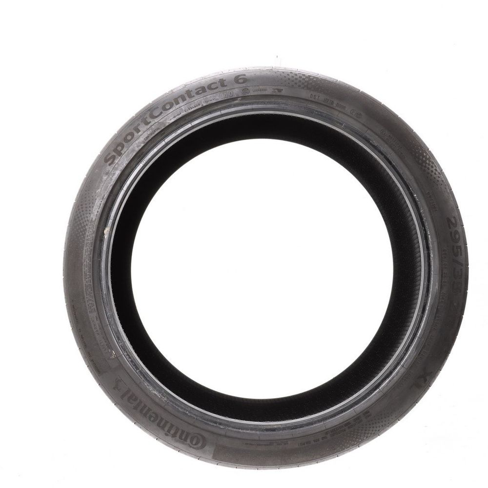 Set of (2) Used 295/35ZR23 Continental SportContact 6 AO 108Y - 5.5-6.5/32 - Image 3