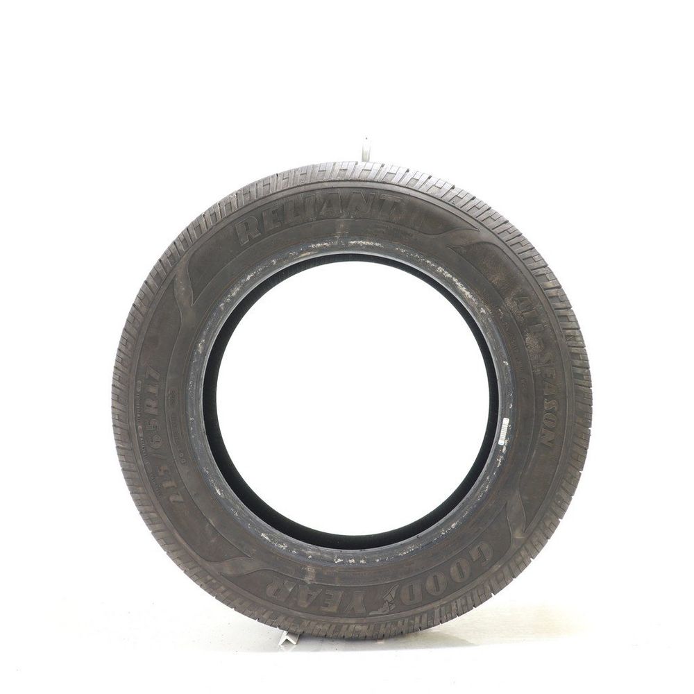 Set of (2) Used 215/65R17 Goodyear Reliant All-season 99V - 9-9.5/32 - Image 3