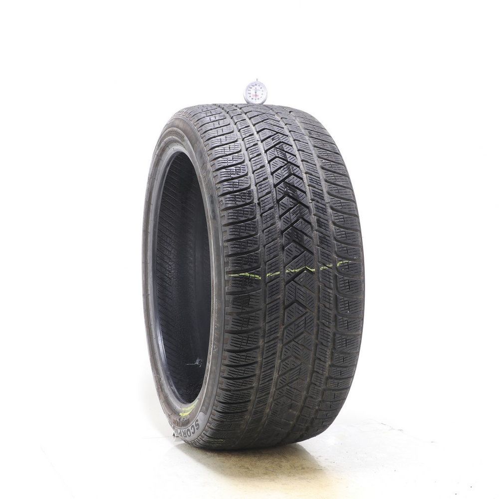 Set of (2) Used 295/35R21 Pirelli Scorpion Winter MO 107V - 6.5-7.5/32 - Image 1