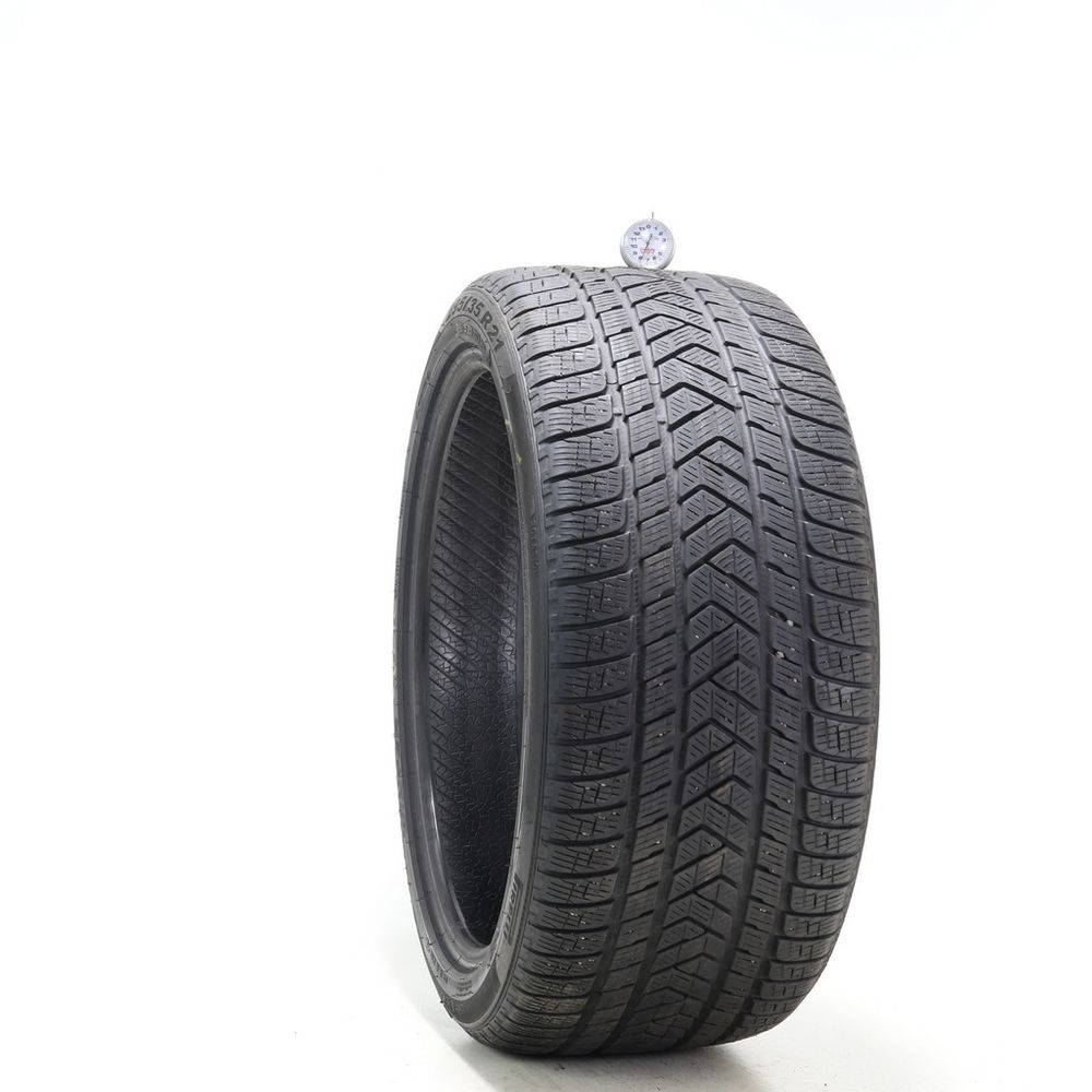 Set of (2) Used 295/35R21 Pirelli Scorpion Winter MO 107V - 6.5-7.5/32 - Image 4