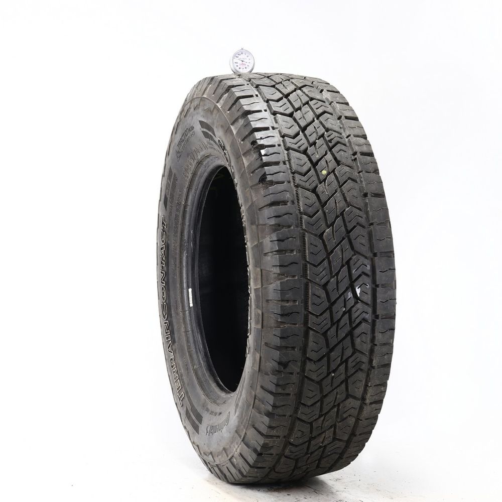 Set of (2) Used LT 265/70R18 Continental TerrainContact AT 124/121S E - 11/32 - Image 1