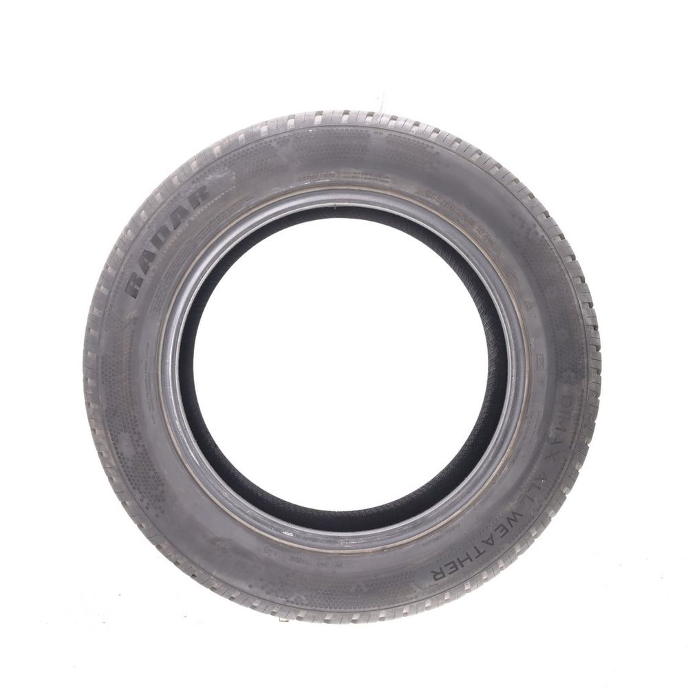 Set of (2) Used 235/60ZR18 Radar Dimax All Weather EVC 107W - 10.5/32 - Image 3