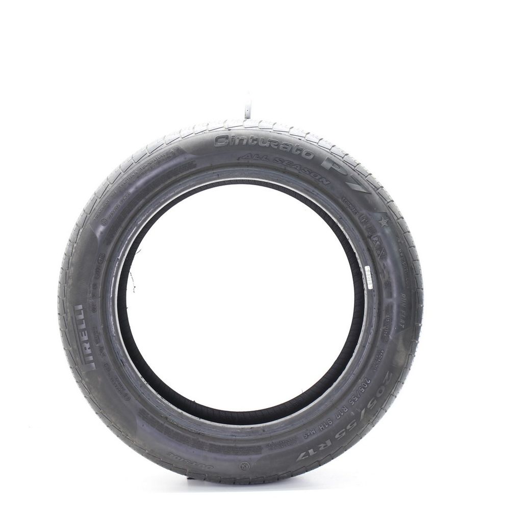 Set of (2) Used 205/55R17 Pirelli Cinturato P7 Run Flat 91H - 8.5-10/32 - Image 3