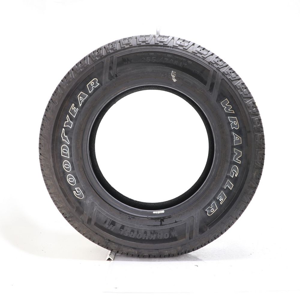 Set of (2) Used 255/70R17 Goodyear Wrangler Workhorse HT 112T - 11.5/32 - Image 3