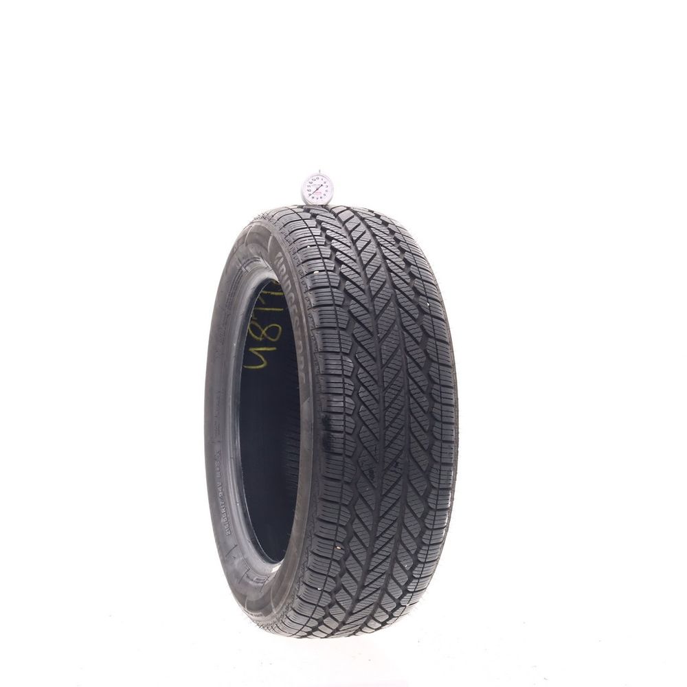 Set of (2) Used 215/55R17 Bridgestone WeatherPeak 94V - 8.5-9/32 - Image 1