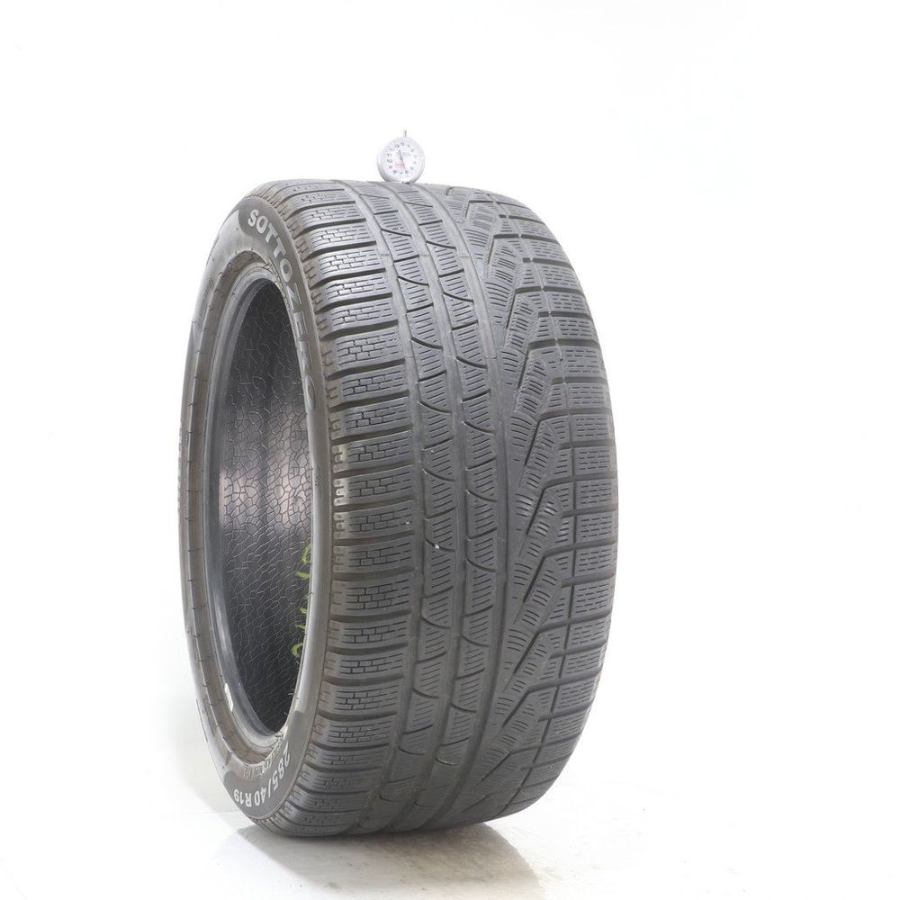 Set of (2) Used 285/40R19 Pirelli Sottozero Winter 240 Serie II NO 103V - 6-7/32 - Image 1