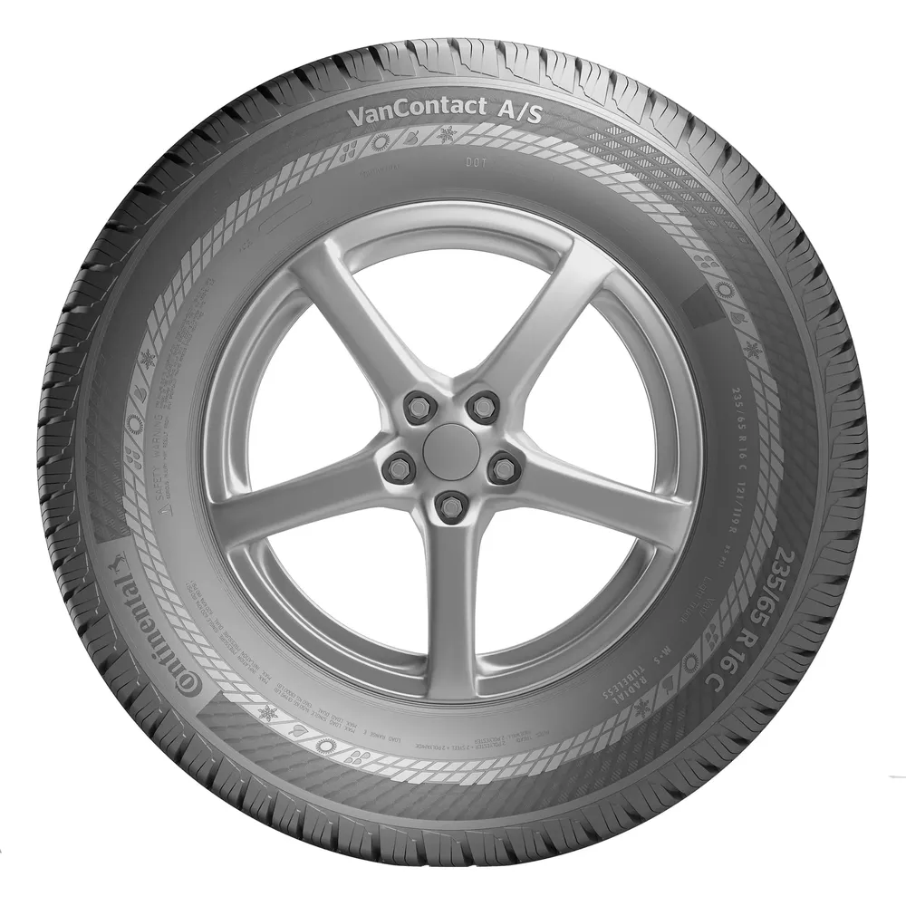 Set of (4) New LT 195/75R16 Continental VanContact A/S 107R - Image 2