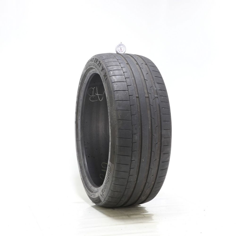 Set of (2) Used 255/40ZR21 Continental SportContact 6 102Y - 5-6/32 - Image 4