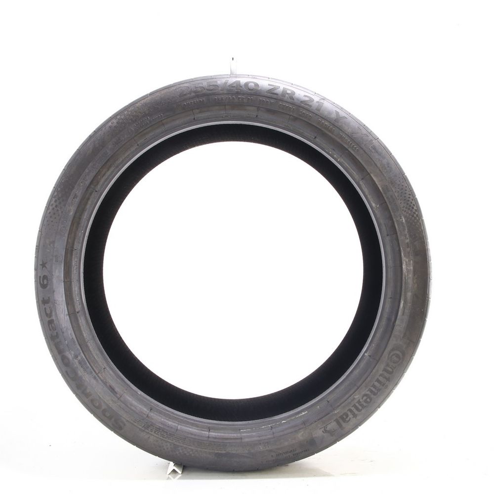 Set of (2) Used 255/40ZR21 Continental SportContact 6 102Y - 5-6/32 - Image 6