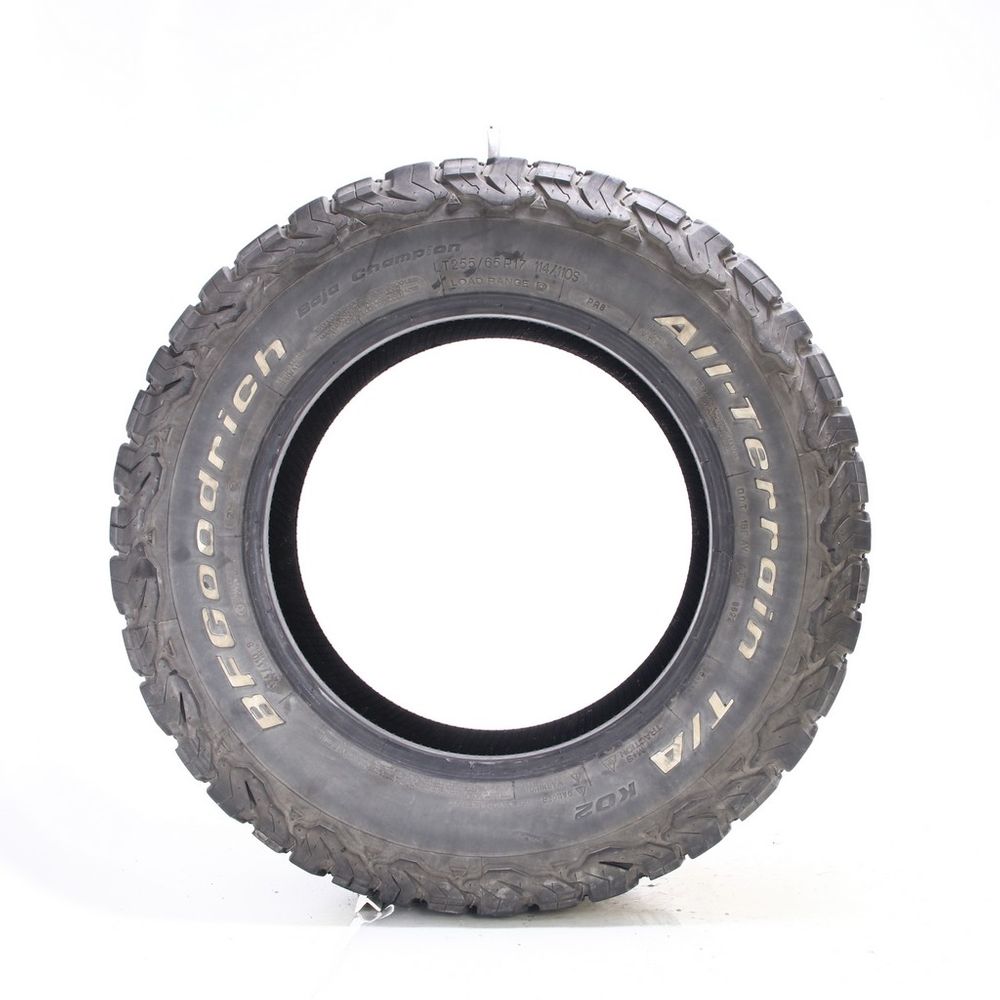 Used LT 255/65R17 BFGoodrich All-Terrain T/A KO2 114/110S D - 9/32 - Image 3