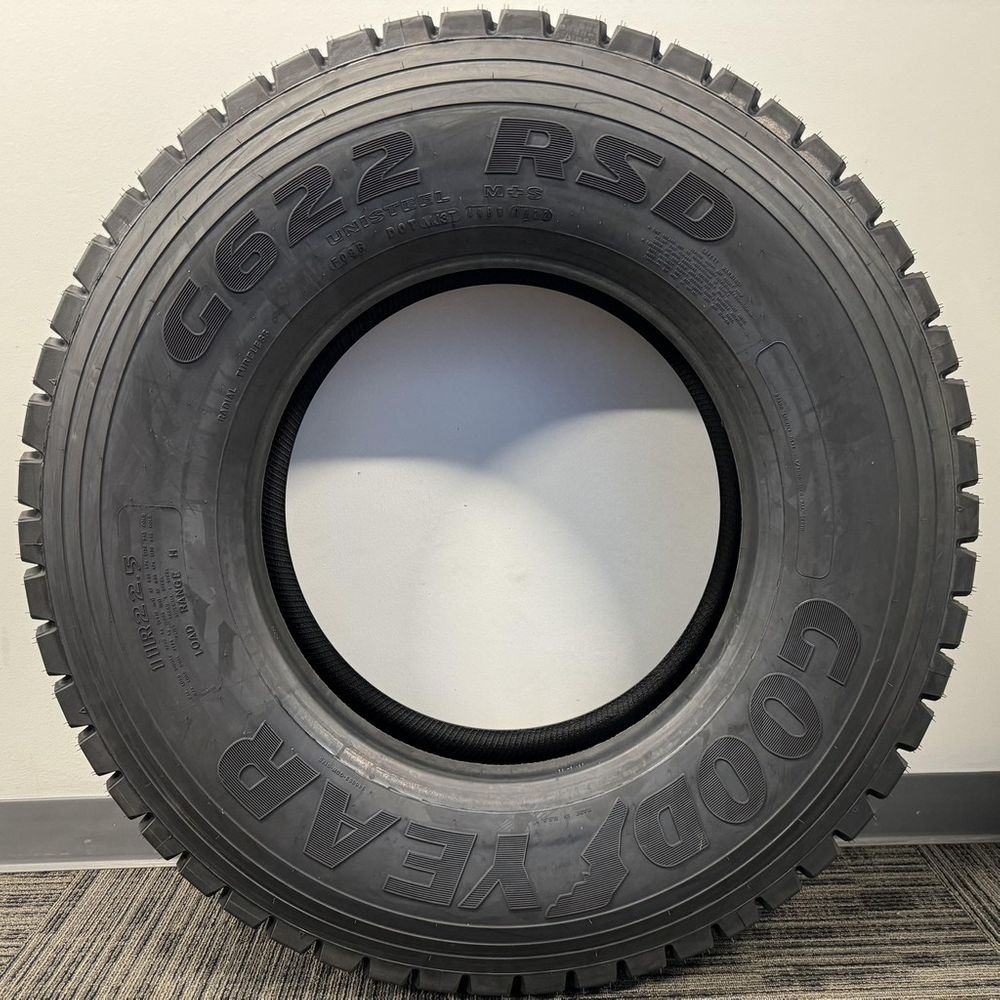 Set of (4) New LT 11R22.5 Goodyear Unisteel G622 RSD 1N/A H - 30/32 - Image 3