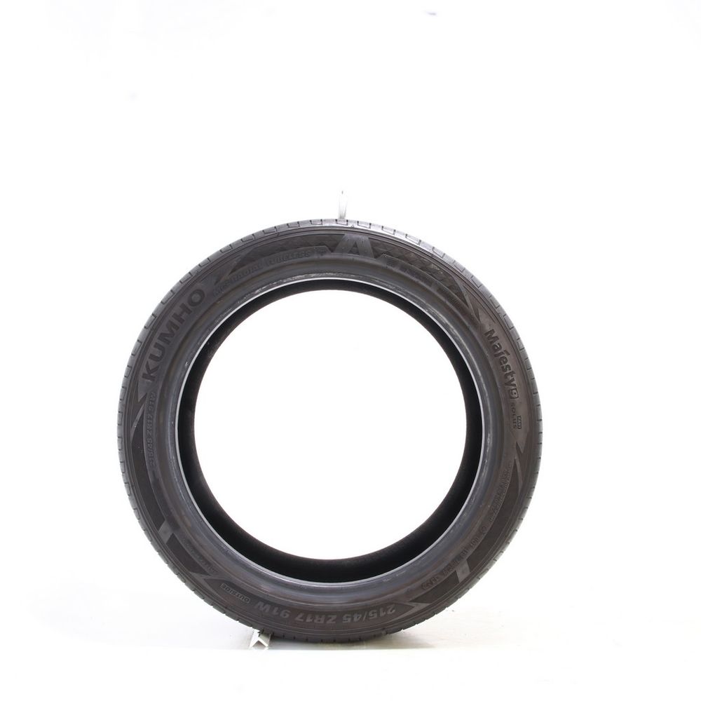 Set of (2) Used 215/45ZR17 Kumho Majesty 9 Solus TA91 91W - 6.5-8/32 - Image 3
