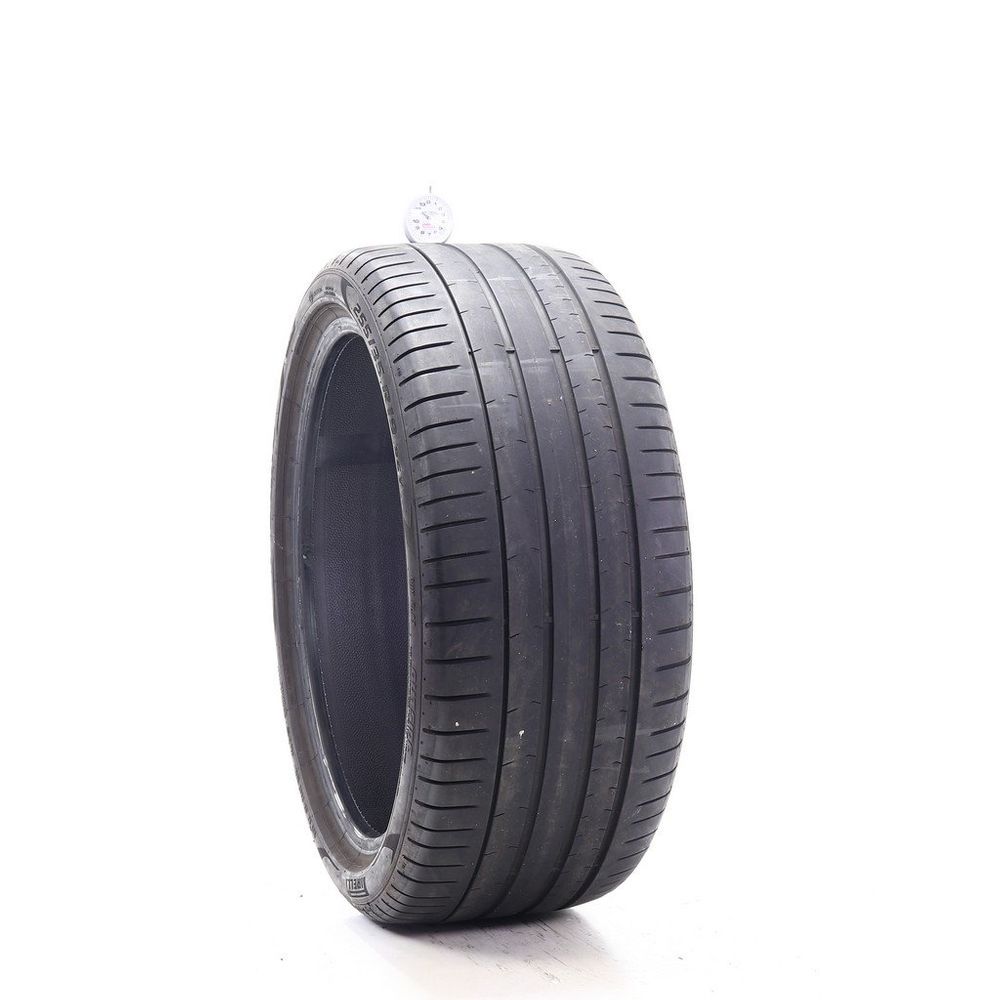 Set of (2) Used 255/35R19 Pirelli P Zero PZ4 MOE Run Flat 96Y - 5-6.5/32 - Image 1