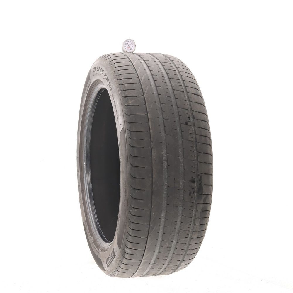 Set of (2) Used 285/45ZR21 Pirelli P Zero B1 113Y - 5-5.5/32 - Image 4