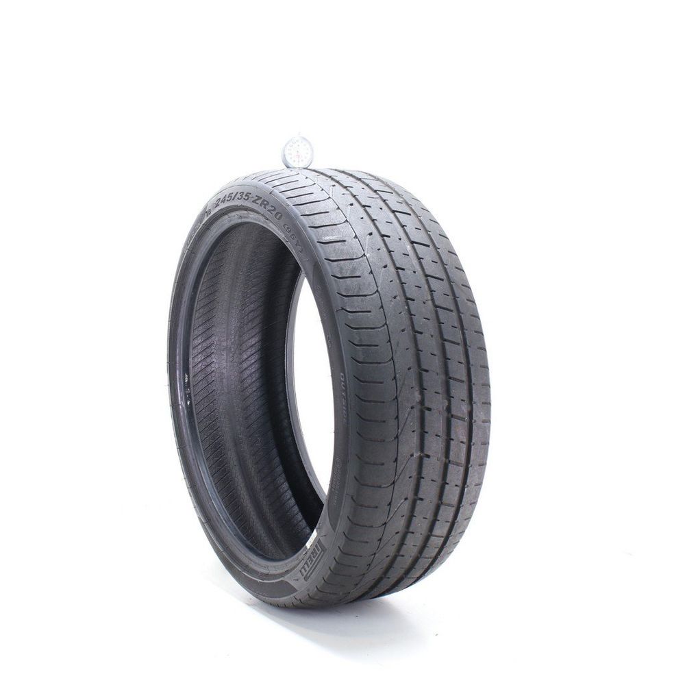 Set of (2) Used 245/35ZR20 Pirelli P Zero F01 95Y - 7-7.5/32 - Image 1