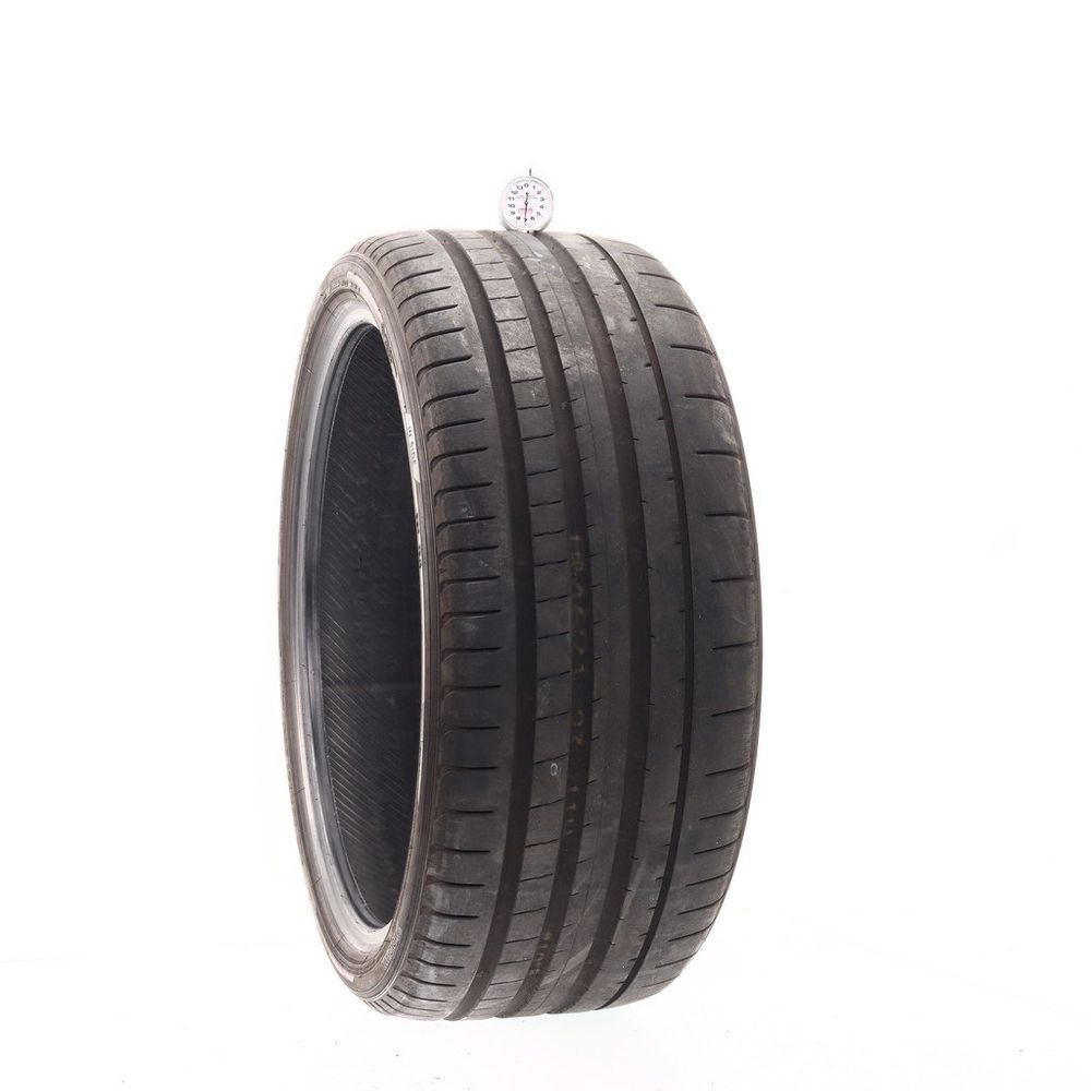 Set of (2) Used 255/35ZR21 Yokohama Advan Sport V107 MO1 98Y - 7/32 - Image 1