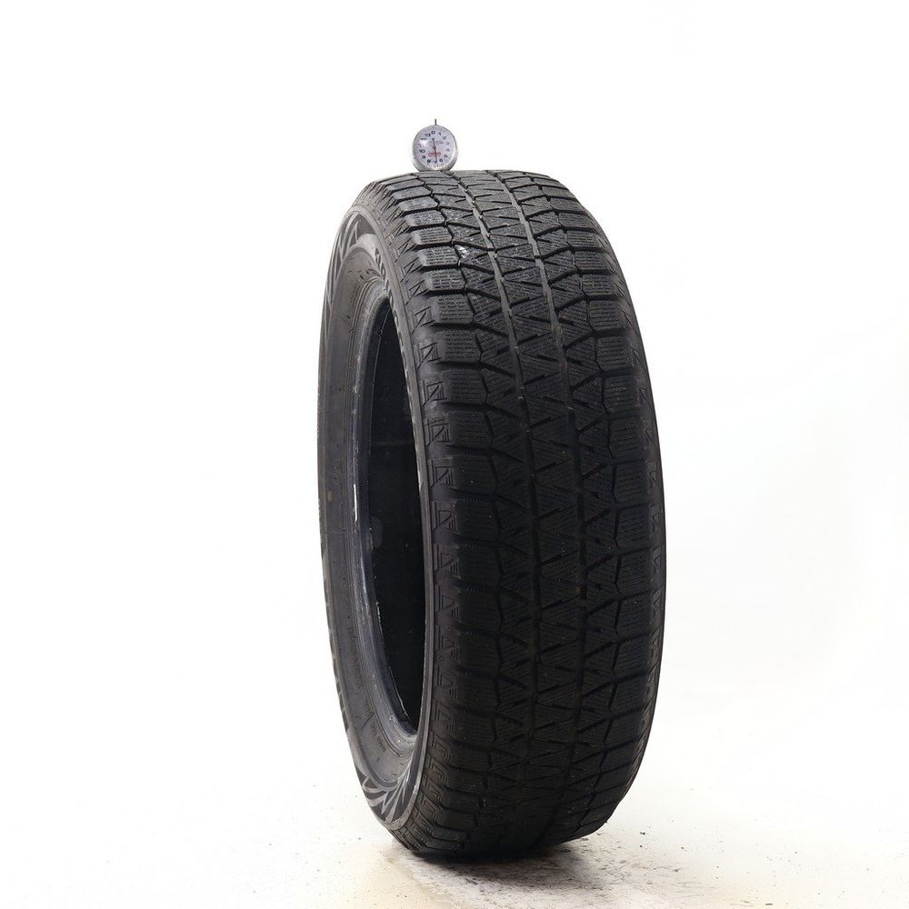 Set of (2) Used 225/60R18 Bridgestone Blizzak WS80 100H - 6.5-8/32 - Image 1