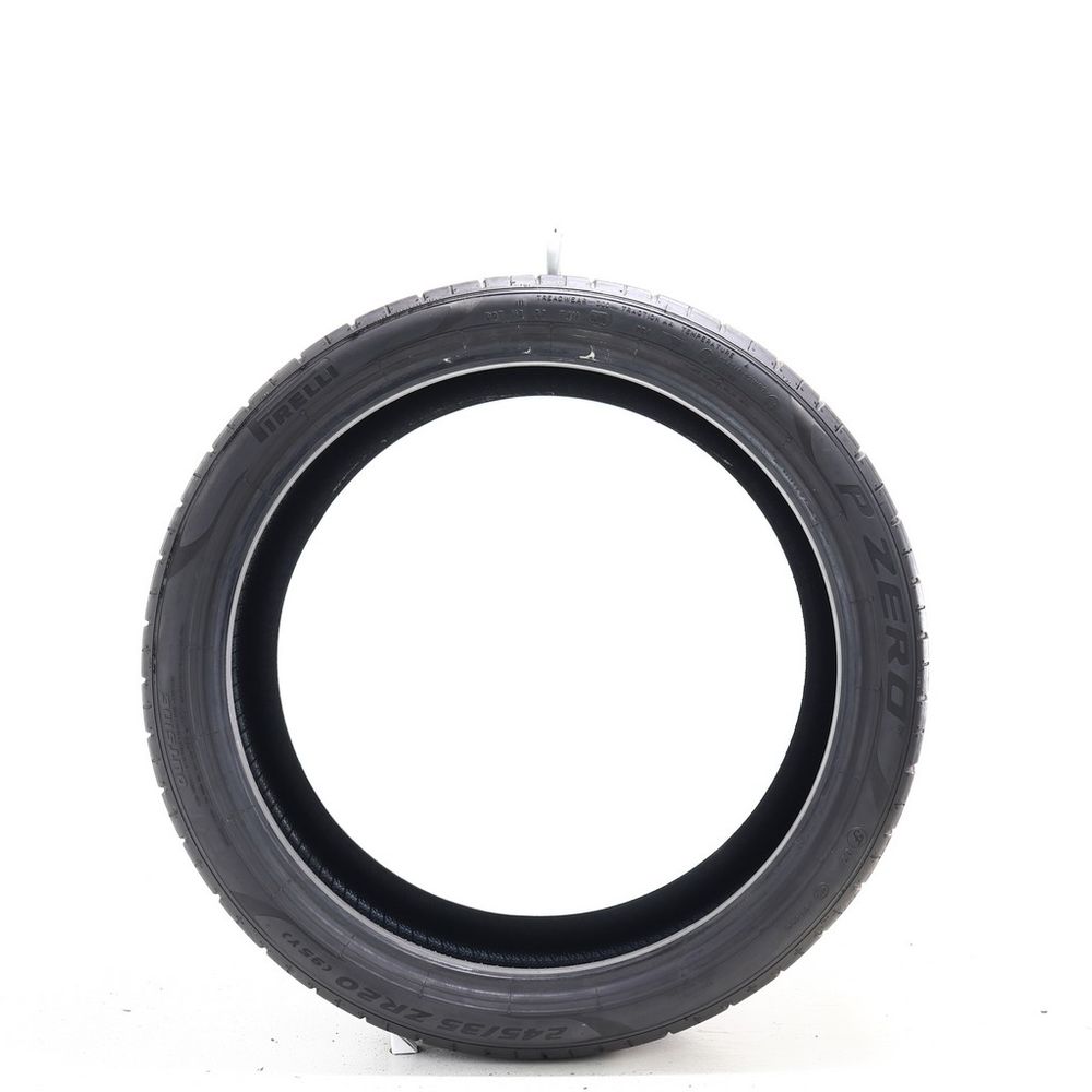 Set of (2) Used 245/35ZR20 Pirelli P Zero PZ4 F02 95Y - 7.5/32 - Image 3