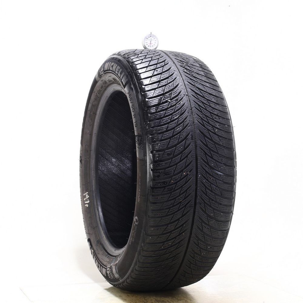 Set of (2) Used 265/50R19 Michelin Pilot Alpin 5 ZP SUV 110H - 7/32 - Image 1