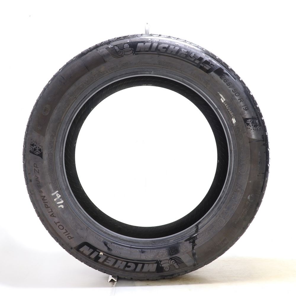 Set of (2) Used 265/50R19 Michelin Pilot Alpin 5 ZP SUV 110H - 7/32 - Image 3
