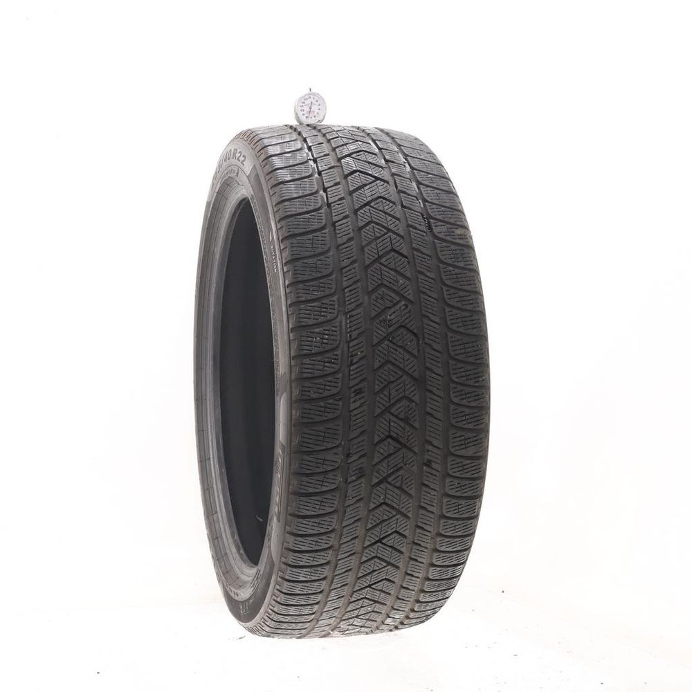 Set of (2) Used 285/40R22 Pirelli Scorpion Winter MO1 110V - 7.5-9/32 - Image 1
