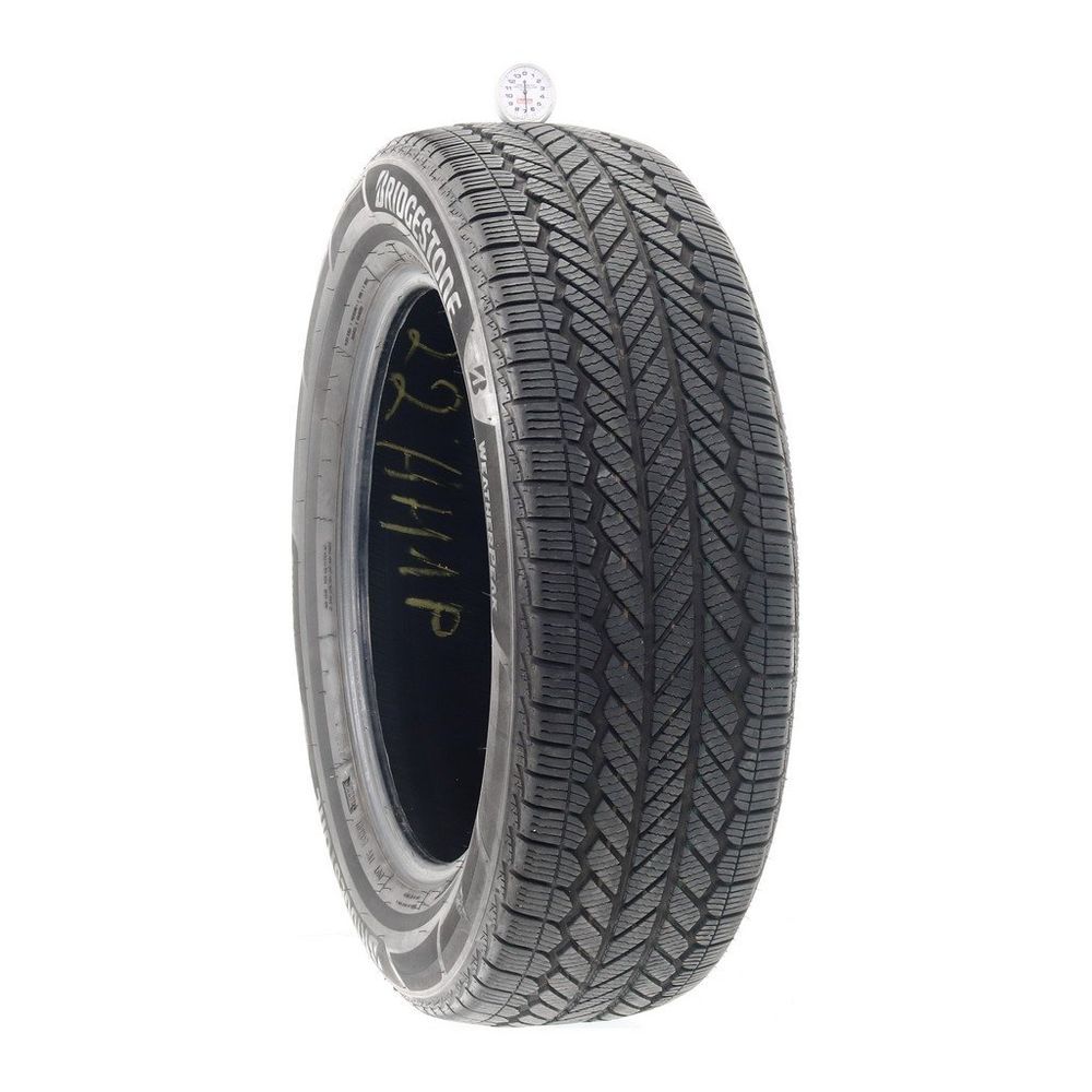 Set of (4) Used 225/60R18 Bridgestone WeatherPeak 100H - 7-8.5/32 - Image 1