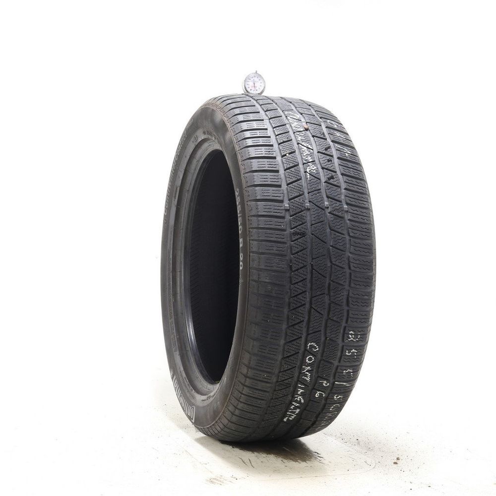 Set of (2) Used 255/50R20 Continental ContiWinterContact TS830P AO 109H - 6.5-7/32 - Image 1