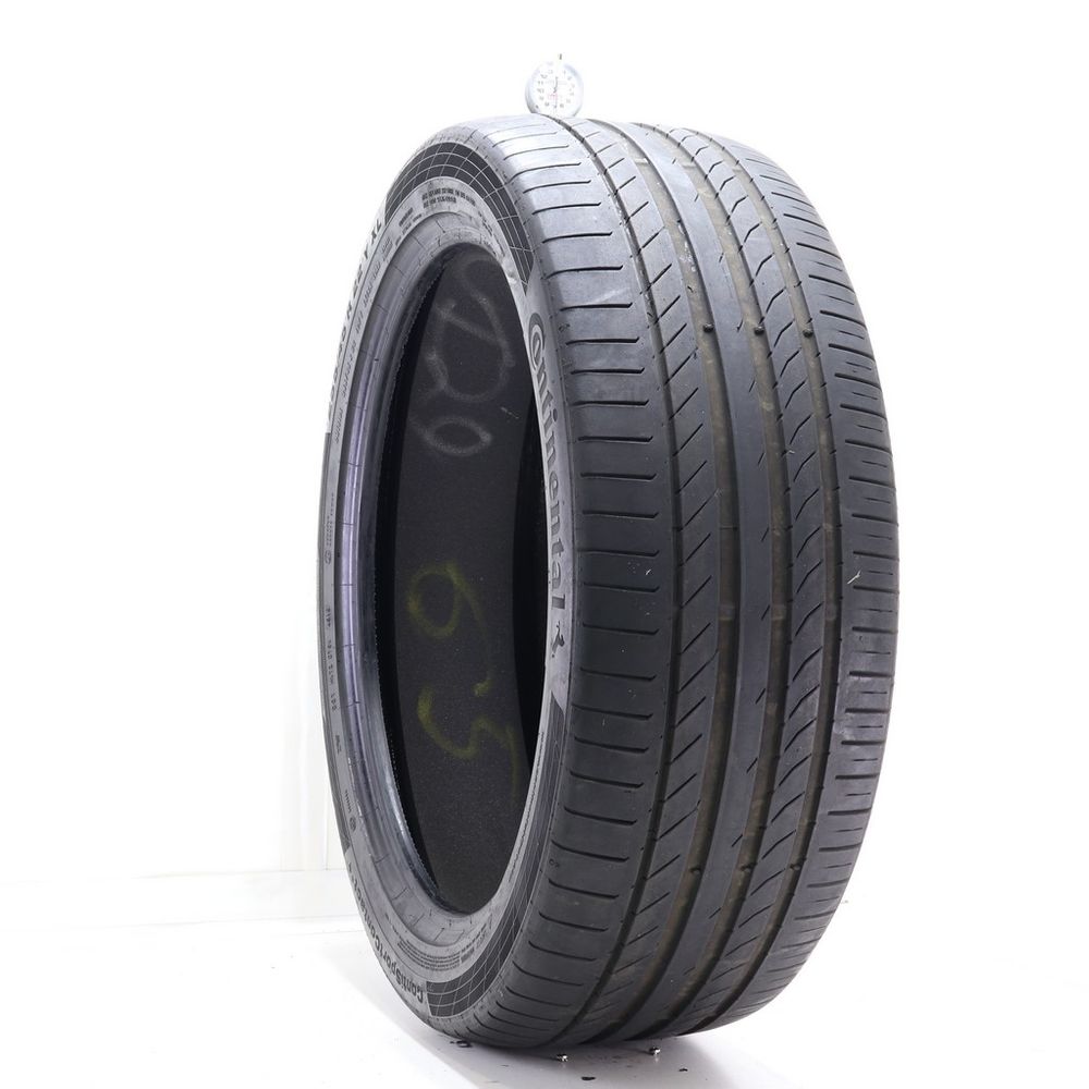 Set of (2) Used 255/45R22 Continental ContiSportContact 5 ContiSilent 107Y - 6.5/32 - Image 1