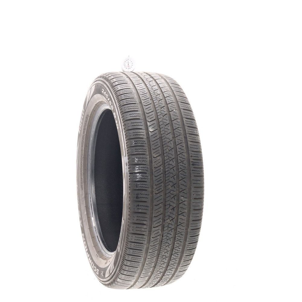 Used 245/55R19 Pirelli Scorpion AS Plus 3 107H - 6.5/32 - Image 1