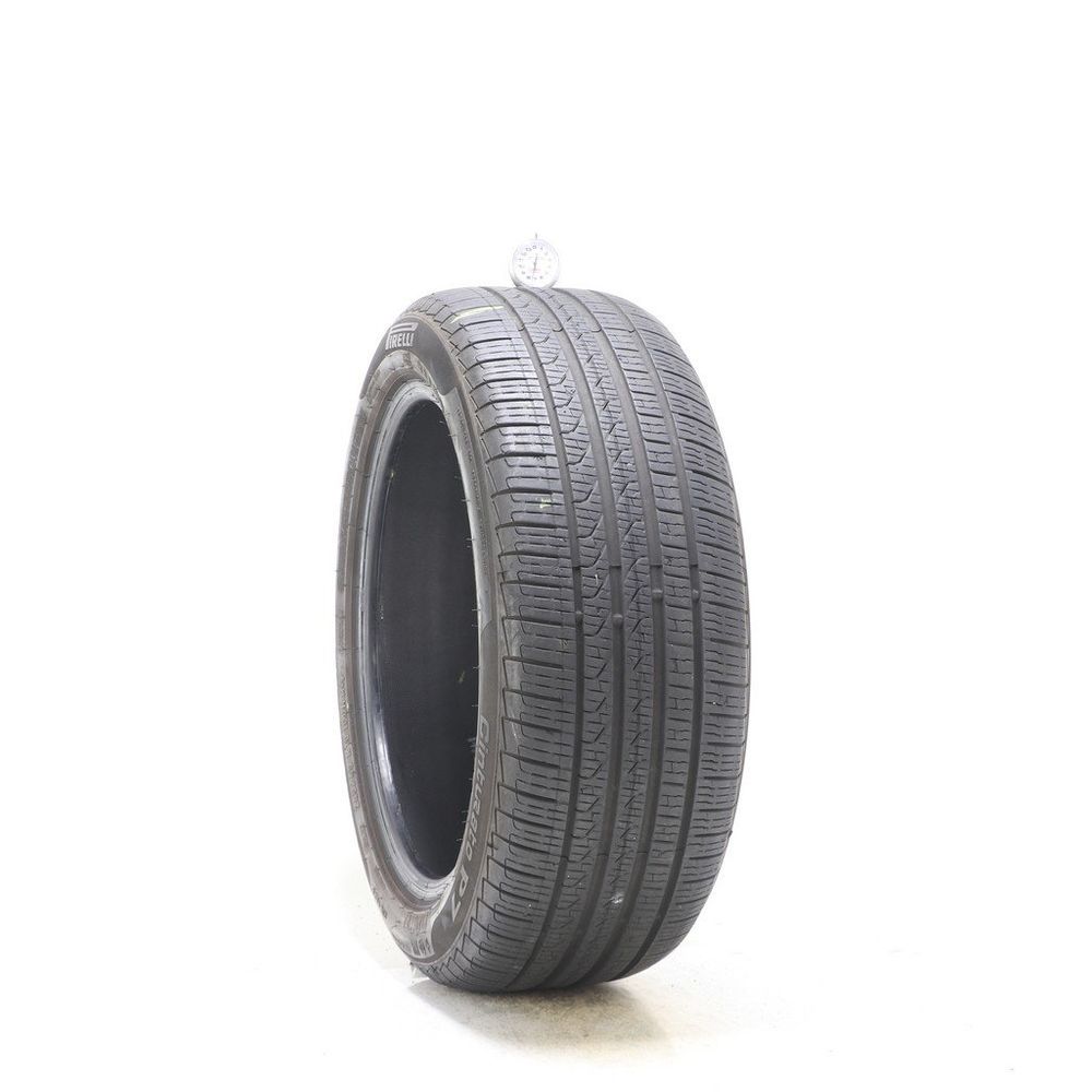 Set of (2) Used 245/45R18 Pirelli Cinturato P7 MOE Run Flat 100H - 6.5-7.5/32 - Image 4