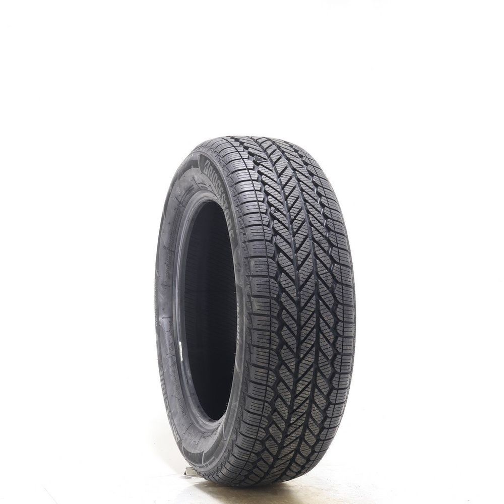 Set of (2) Driven Once 215/60R17 Bridgestone WeatherPeak 96H - 9.5/32 - Image 1