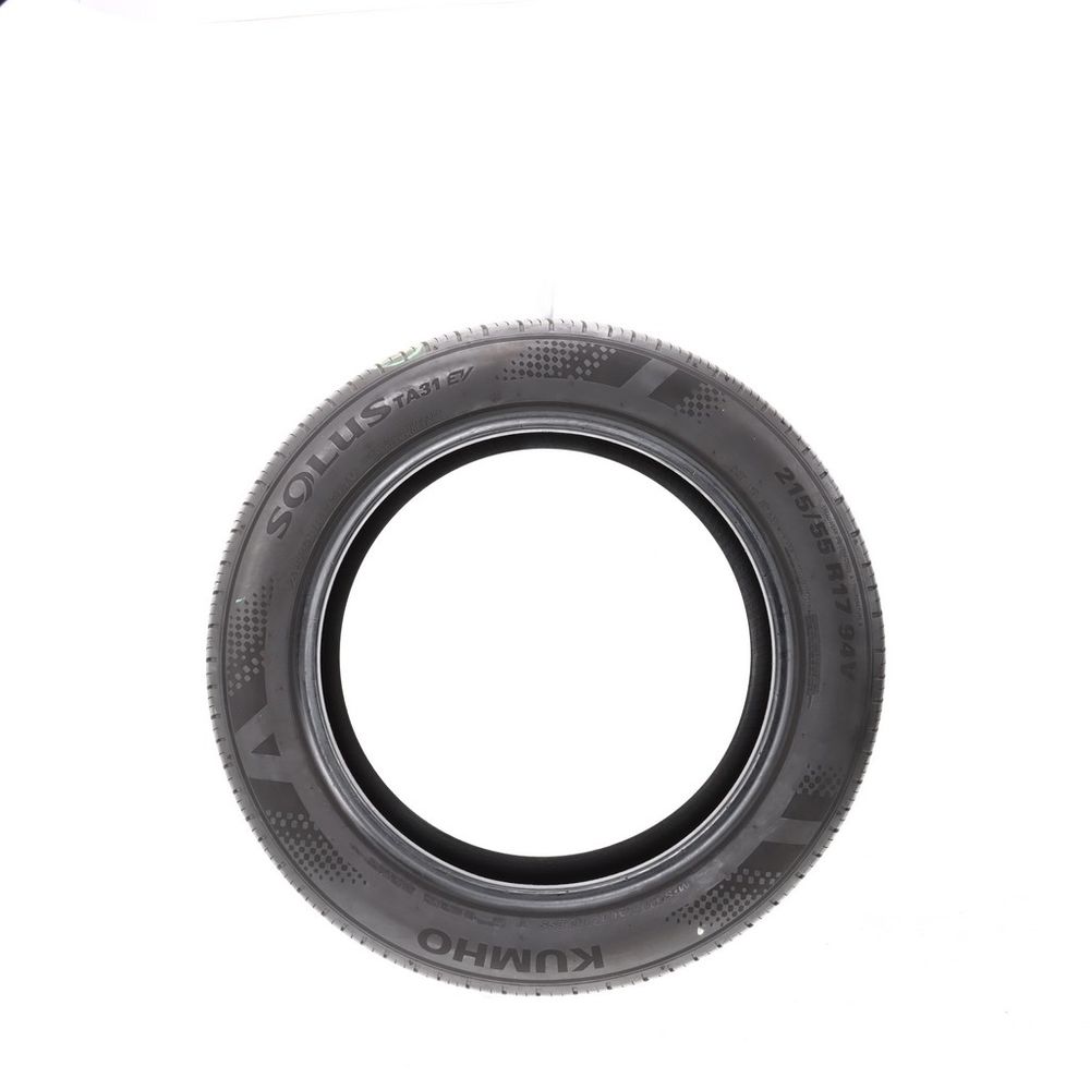 Set of (2) Used 215/55R17 Kumho Solus TA31 EV 94V - 6.5-8/32 - Image 6